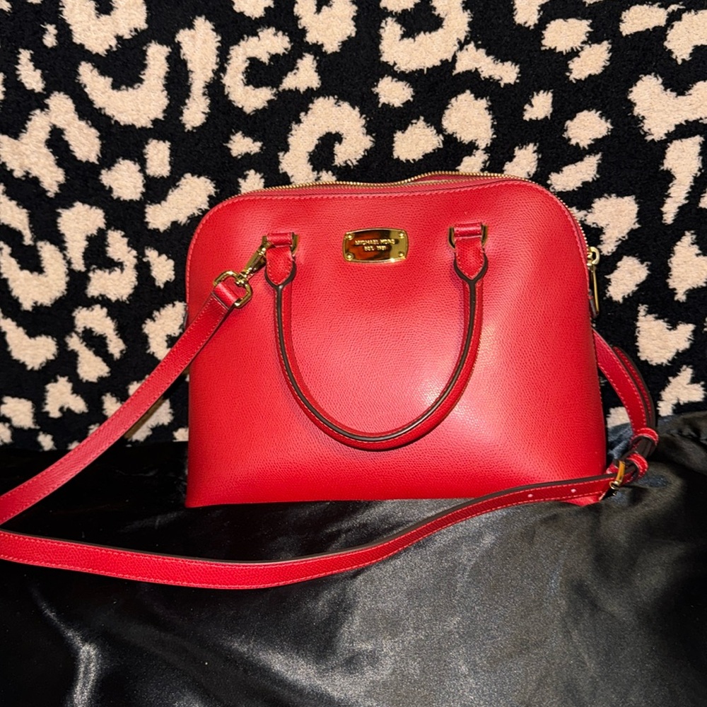 Red Micheal Kors purse